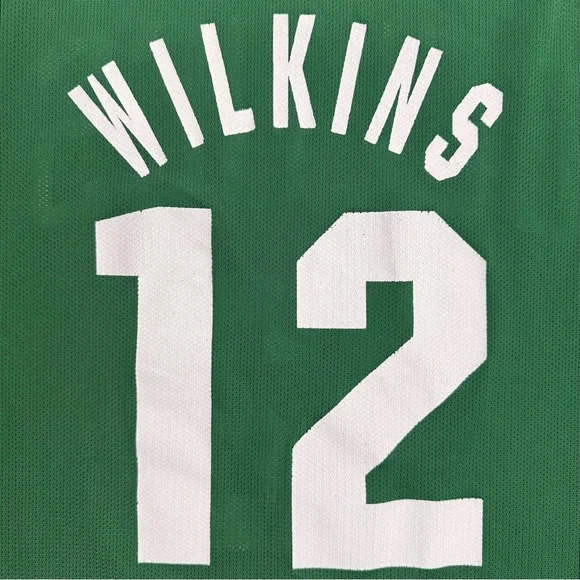 Rare Vintage Champion Dominique Wilkins Boston Celtics #12 Green Jersey 40 Men M - Picture 6 of 6